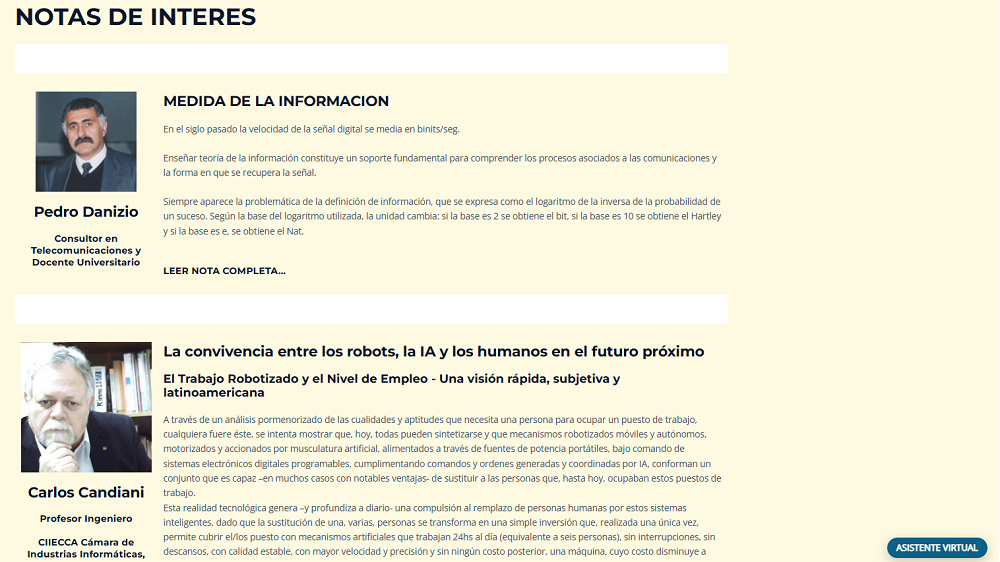 NUEVA Seccion en la web del departamento